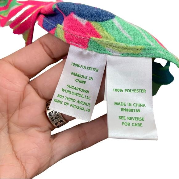 Lilly Pulitzer Anamaria On Island Time Blue/Pink/Green Sleeveless Shift Dress - Picture 4 of 7